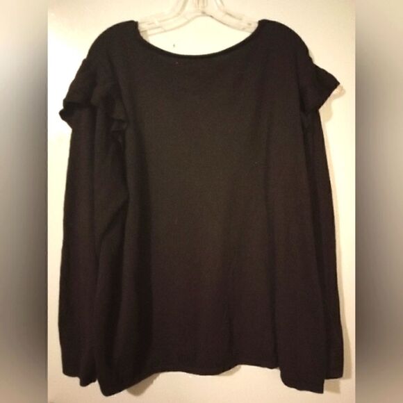 Ana ruffle long sleeve knit top - Picture 2 of 8